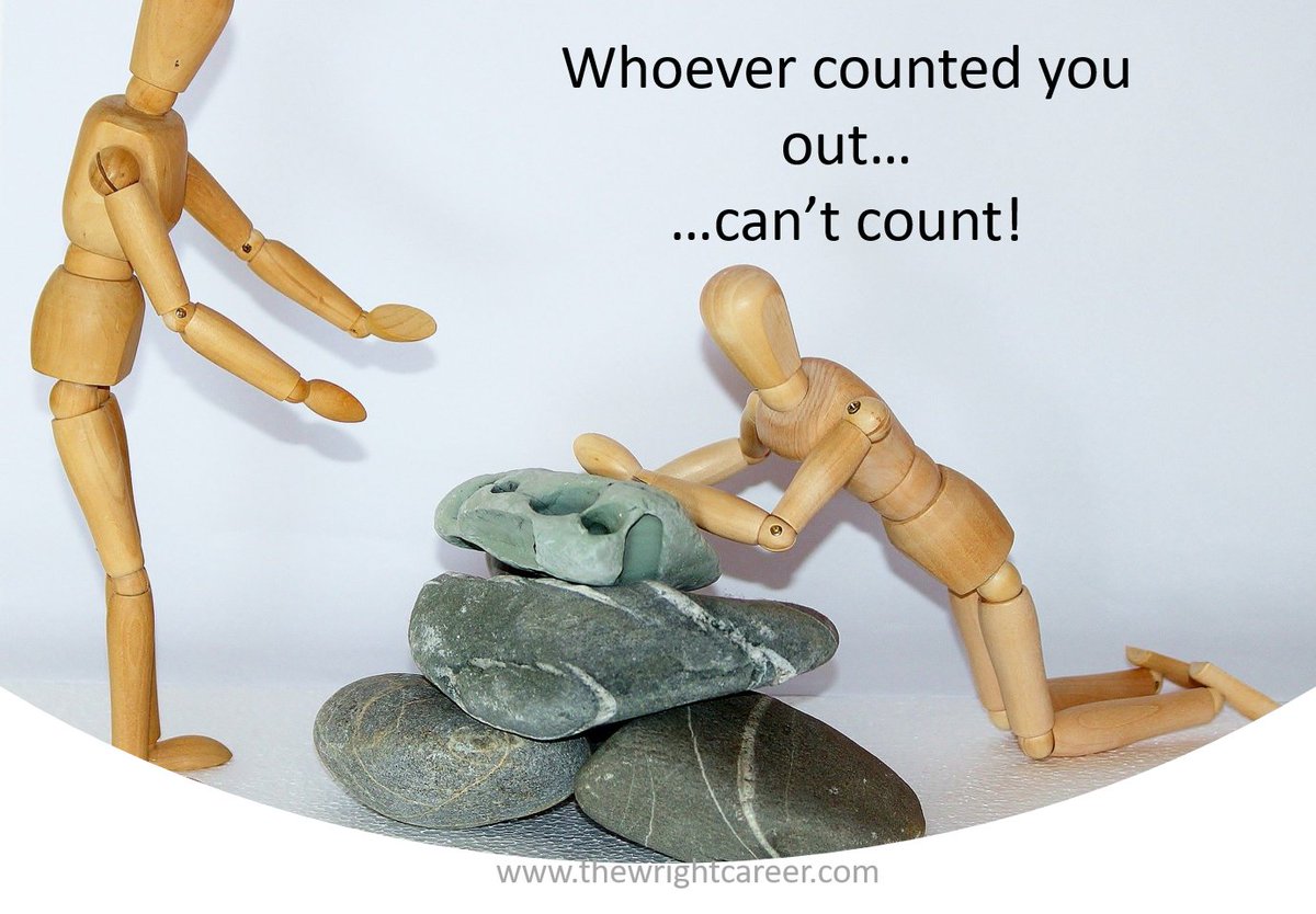 CareerTips2Go's tweet photo. Don't know who needs to hear this today, but "Whoever counted you out, can't count!"

☑ Failure is not falling down. 
☑ Failure is refusing to get back up. 
☑ You’re never a failure until you quit. 

As Bob Marley said "Get up, stand up: don't give up the fight". 

#MondayRx https://t.co/XcEpik5qcL