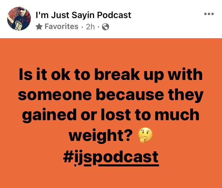 Question of the day 🤔 Let’s talk about it. We want to know what you think!!!

🗣I’m Just Sayin Podcast 

#IJSPodcast 
#ImJustSayin
#Podcast 
#IJS