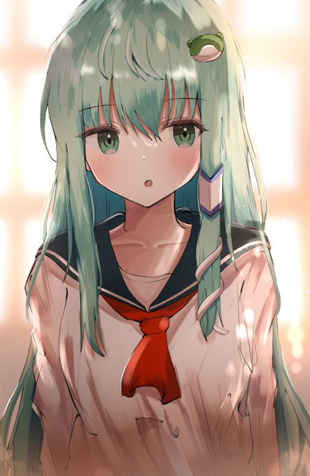 東風谷早苗 「放課後の早苗さん #東風谷早苗 #東方Project