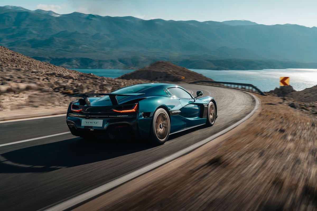 CARandDRIVER's tweet photo. The 2021 @AutomobiliRimac Nevera upends the hypercar paradigm: https://t.co/4zmL52D8gJ https://t.co/r8L09bgYbi