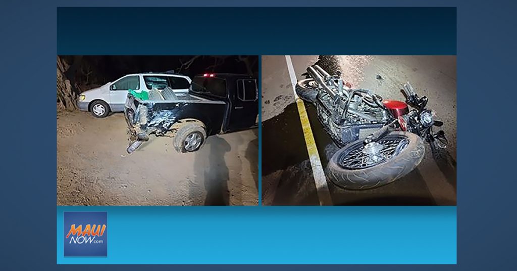 MauiNOW's tweet photo. Maui Man Suffers Life-Threatening Injuries in Motorcycle Accident on North Kīhei Road https://t.co/QWU5pWk99J https://t.co/B1QPiLJ3Qv