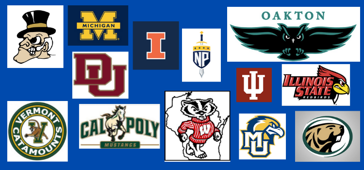 EvanstonHigh's tweet photo. They’ll always be Wildkits, but some of the newest Evanston High School Hockey alums will soon also be Badgers, Beavers, Catamounts and Demon Deacons. https://t.co/hlVOM2JxMs https://t.co/5oWIMyJGzI