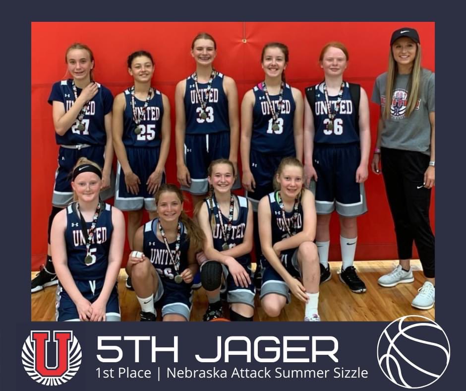 USportsAcad's tweet photo. No Zone Nebraska Attack @unitedgirlsbb 
🥇7th Johnson
🥇6th Moon
🥇5th Jager
🥇4th Hohenstein https://t.co/5TRbCDnDyl