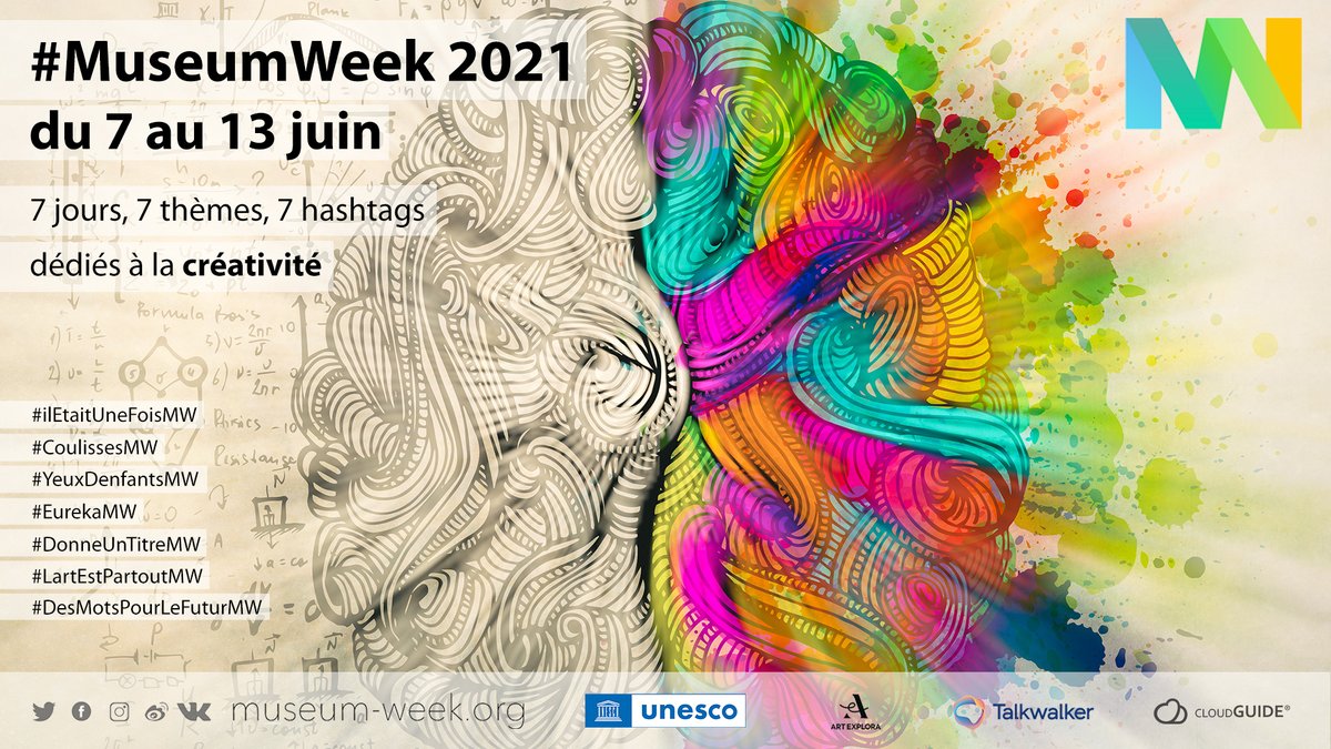 #MuseumWeek2021 
Du 7 au 13 juin c'est la Museum Week sur les réseaux sociaux!
Apparue en 2014 cette semaine internationale est dédiée au monde de la culture (musées, monuments, théâtres...) sur les réseaux sociaux !
Comment ça marche?
▶️ bit.ly/2T4Muk3
@DaacStrasbourg