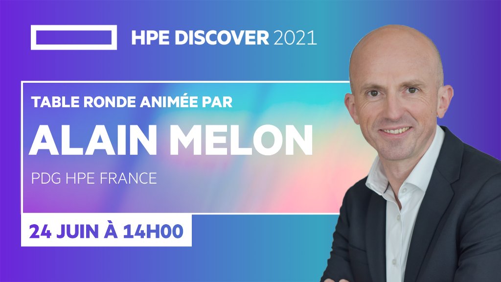 HPE_France's tweet photo. 🚀 La technologie évolue plus vite que jamais. Quelles perspectives pour le marché Français? 
Participez à la Table Ronde France lors de #HPEDiscover 2021 animée par @alain_melon

Enregistrez-vous et ajoutez la table ronde à votre agenda 👉 https://t.co/YQO2UGvQTI https://t.co/DIzwfTX7lq