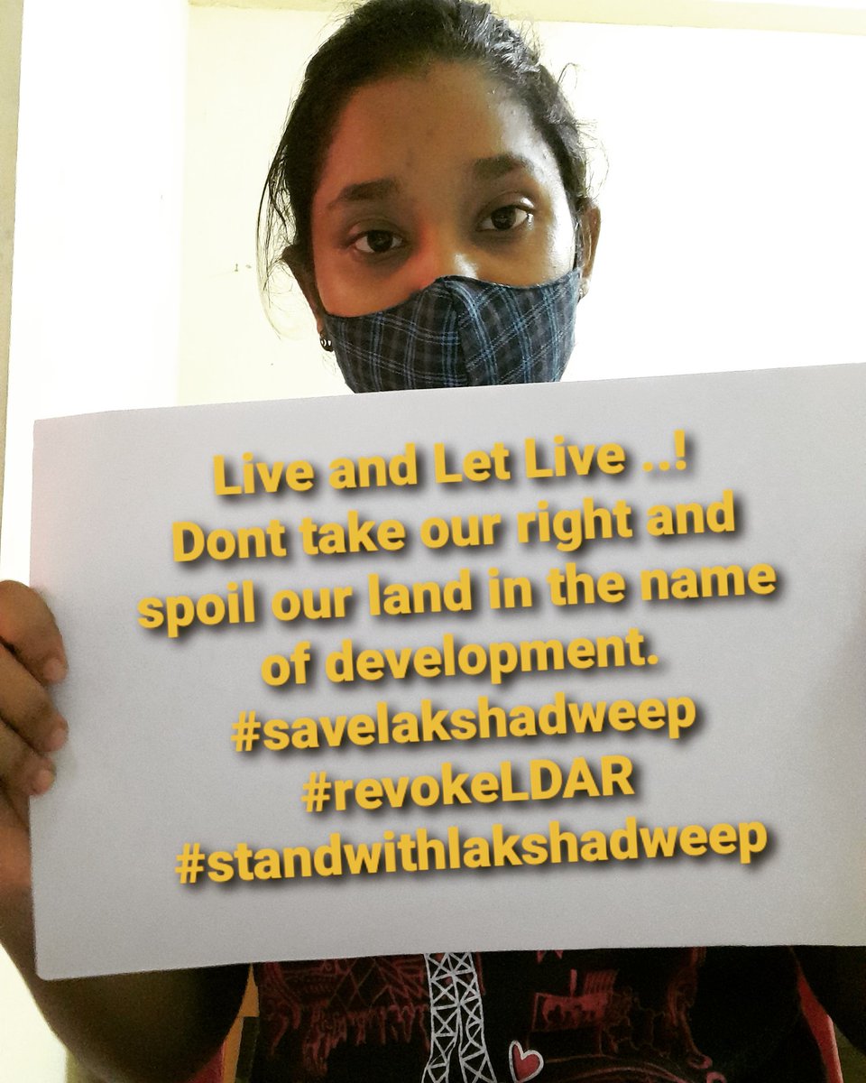 SuhaaaSuko's tweet photo. #standwithLAKSHADWEEP #RevokeLDAR #CallbackPrafulKhodaPatel #insolidaritywithlakshadweep https://t.co/r8vZUIWh9K