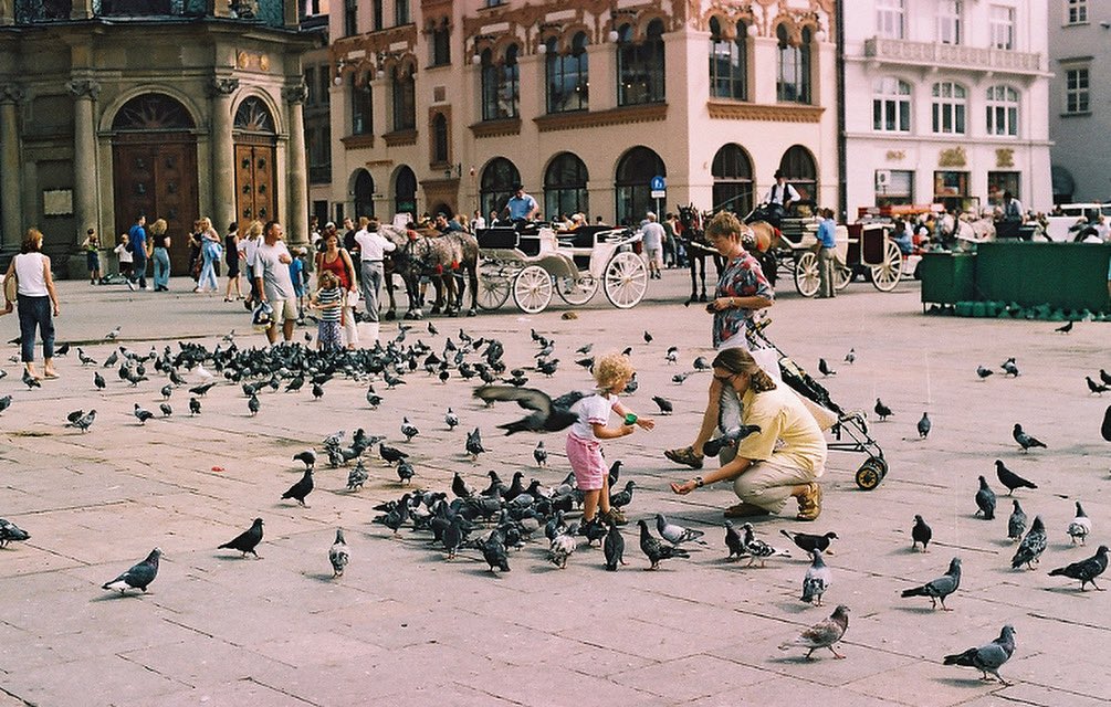 LostRollsAmeric's tweet photo. “I love the child in the photo and the pigeons flying by. I was glad to be reminded of this moment in time.” - Patricia Zuroski, where: Poland, when: 2003

#lostrollsamerica #filmphotography https://t.co/kg3pPRlHHk