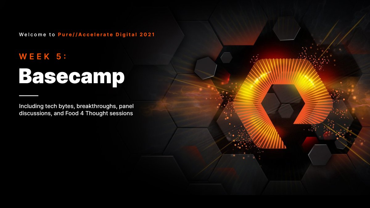 dpfitz's tweet image. It’s the final week of #PureAccelerate!

With so much action still to come including the final keynote speaker session, it’s definitely not one to miss out on: purefla.sh/2JFW6rm