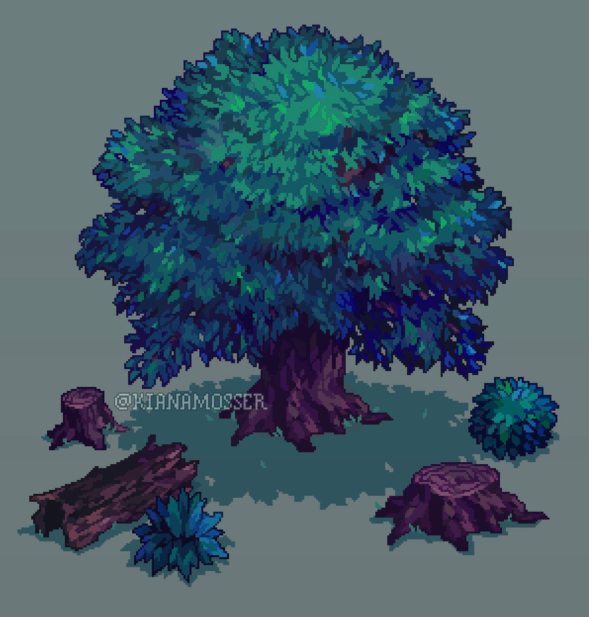 kianamosser's tweet photo. pixel foliage https://t.co/78P8CcOoqy