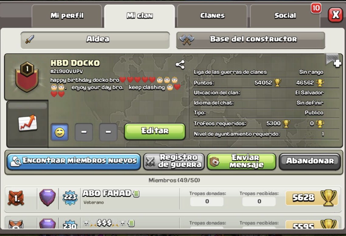 Desde aquí queremos desearle 
un muy Feliz Cumple al mejor Líder que se puede tener <a href="/Docko36813386/">Docko</a> 😍🥳🥳🥳 
Top 1 y 2 Mundial y de El Salvador 
🔥🔥🇸🇻🔥🔥