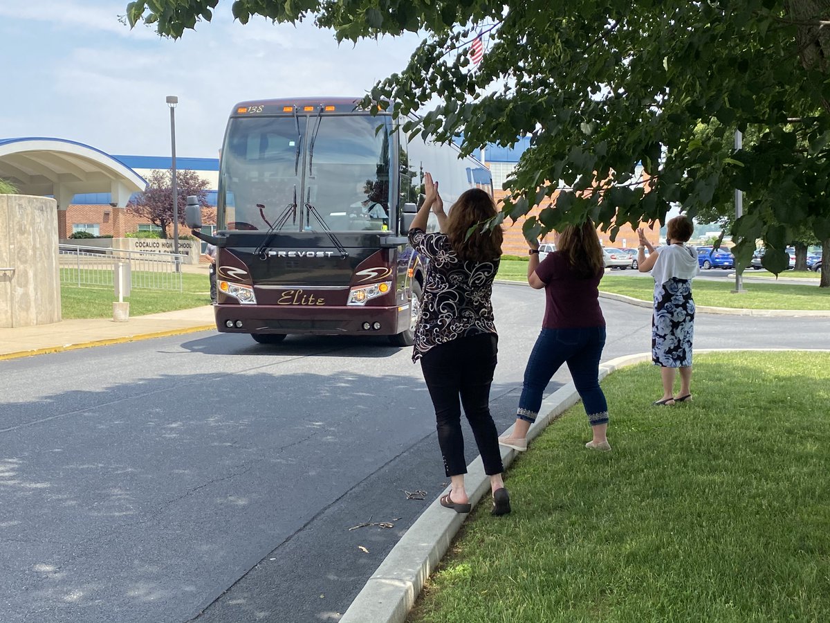 CocalicoSD's tweet photo. And they're off... Best of luck to the Cocalico Eagles baseball team in the state playoffs today!! https://t.co/cM38aWJXBa