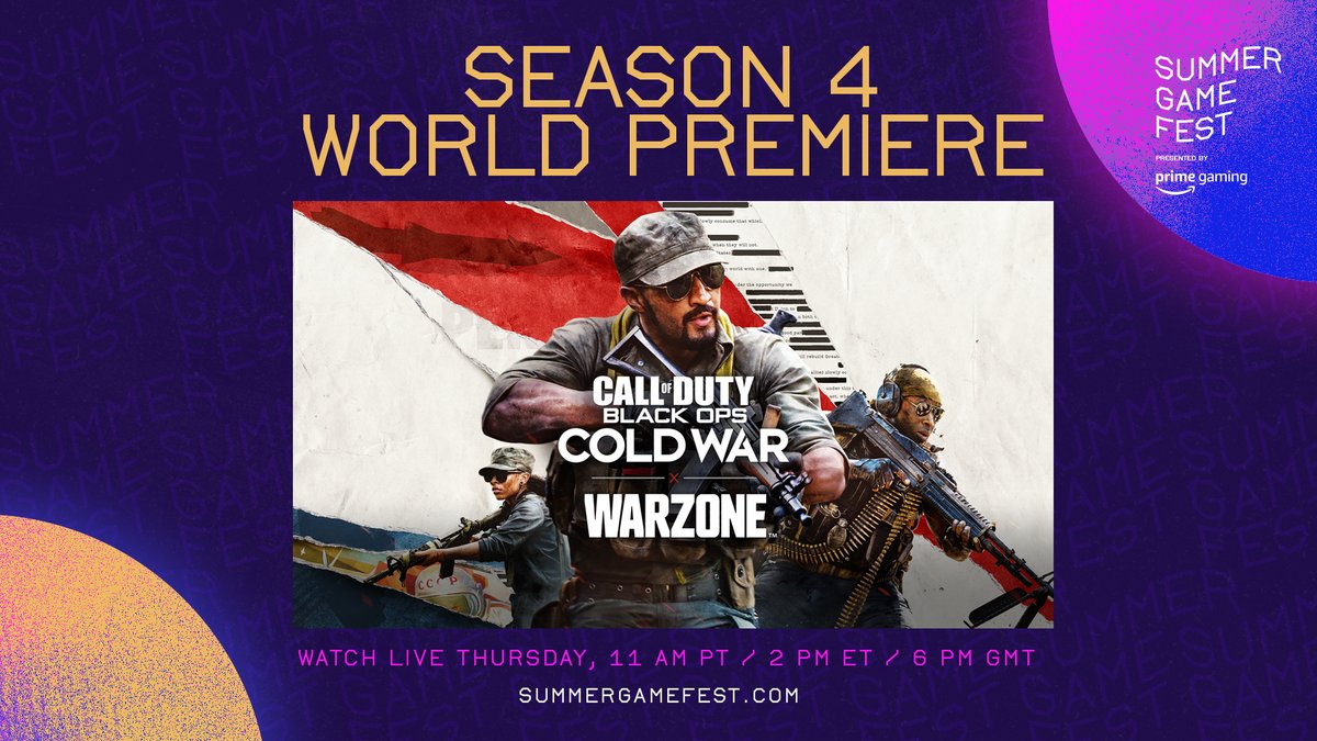 [SGF 2021] Call of Duty: Black Ops Cold War - В ходе “Kickoff Live!” состоится анонс четвертого сезона