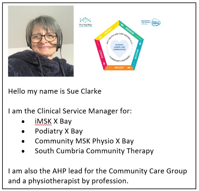 UHMBT Integrated Community Care Group (@uhmbtcommunity) on Twitter photo #RightToRehab #AHPs #RightToRehab #AHPs