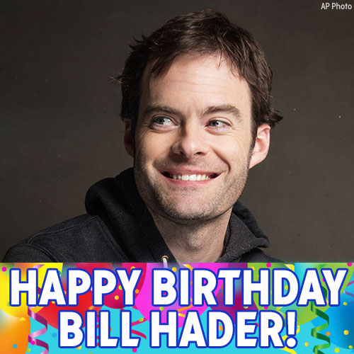 Happy birthday Bill Hader!  The actor and comedian turns 43 today  