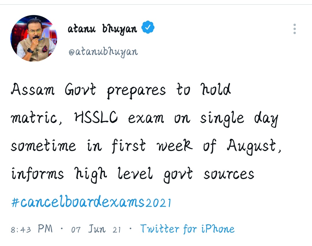 SumitPa45825742's tweet photo. We r already left behind!CBSE students r now focusing for entrance exams nd have already started their preparation.Meanwhile we r being forced to sit in the exam.Please help us Cancel HSLC&amp;HS Exam #CancelAssamBoardExams 
@MrRohan07 
@NSUIAssam 
@BhupenKBorah 
@News18Northeast https://t.co/KKzdIie9Ex