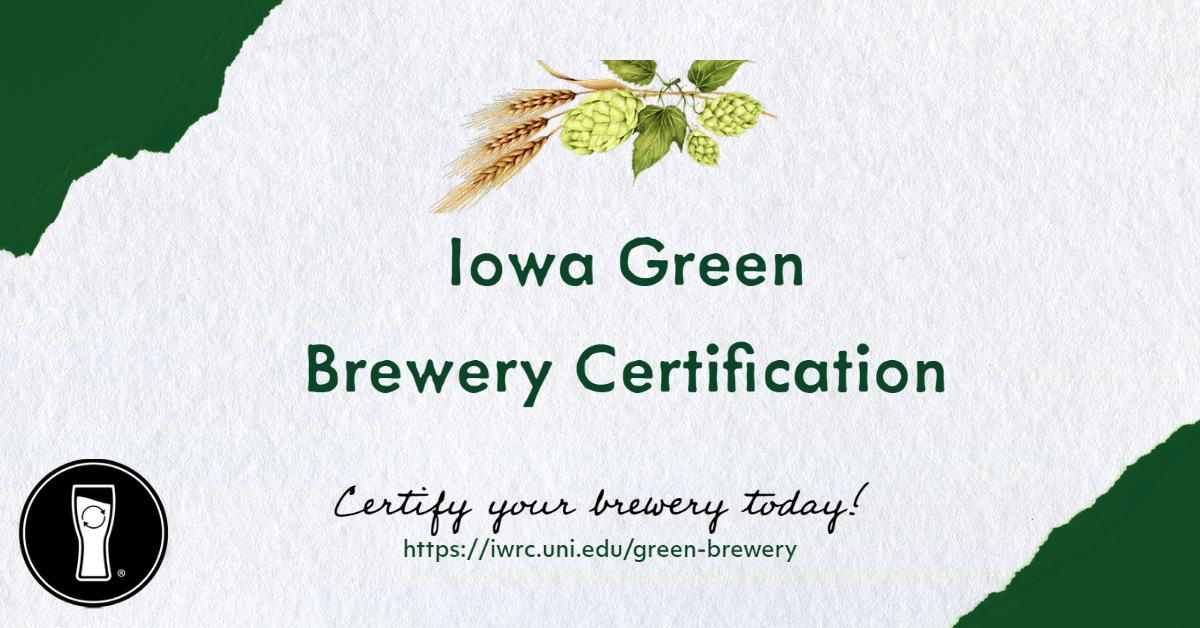 Here at the IWRC, the IGBC provides breweries with sustainable practices such as energy efficiency, water quality, &amp; environmental compliance. To learn more about how to start the certification process &amp; all that the process entails, visit our website at iwrc.uni.edu/green-brewery