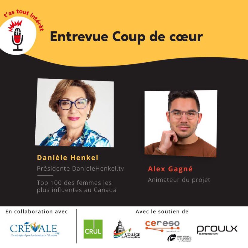 J’ai conclu la saison de mon balado avec @danielehenkeltv et <a href="/naaudet_11/">Nancy Audet</a> ! Deux discussions captivantes, inspirantes et qui m’ont sincèrement fait grandir! Merci pour votre générosité et ce beau partage!
