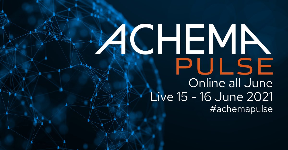 processplants's tweet image. The world's leading trade fair ACHEMA has been postponed until next year. 
The digital flagship is the ACHEMA Pulse. More than 850 international exhibitors have already registered. IPP is in attendance and don't miss the live event on June 16th - Event Channel 14!