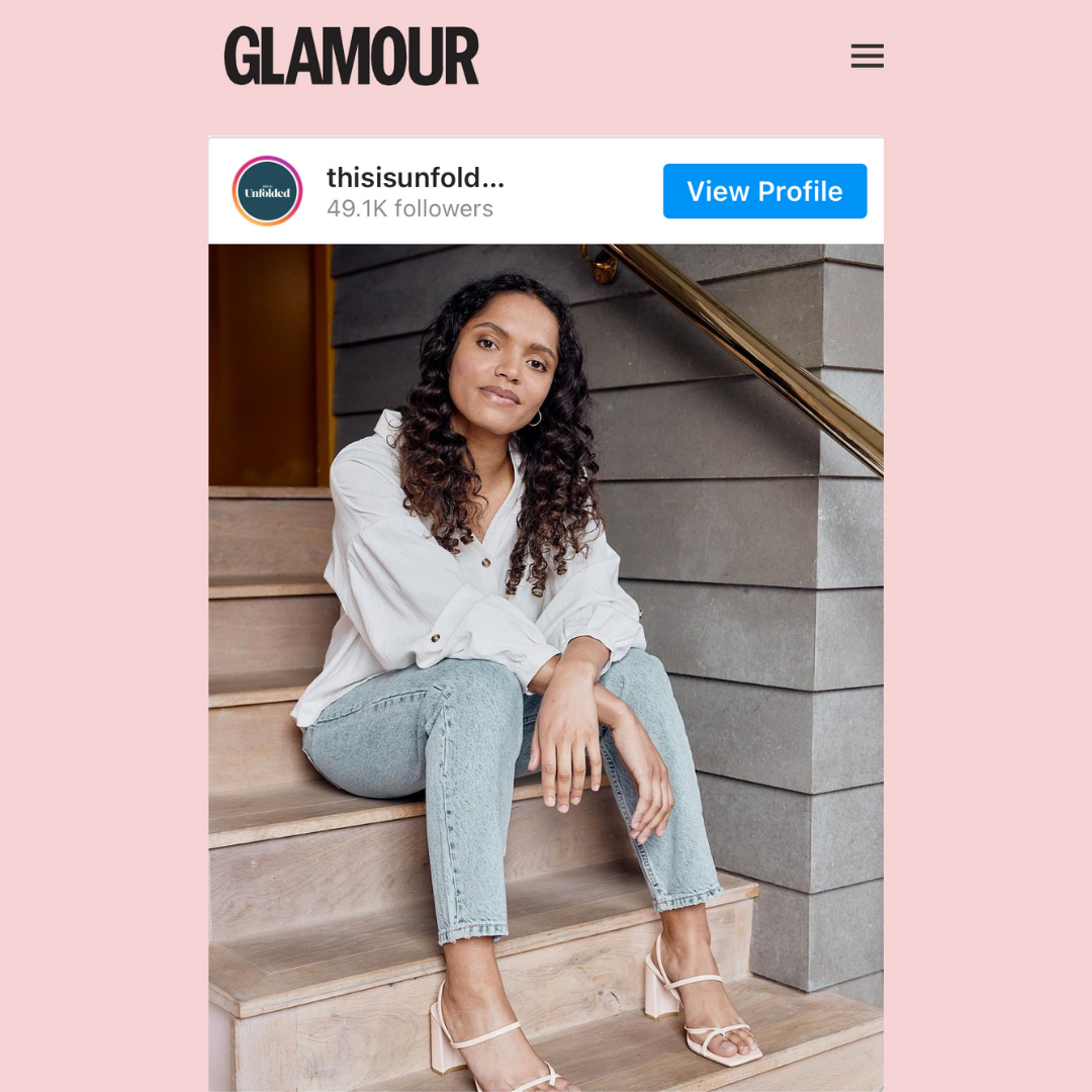 Thanks @GlamourMagUK for the feature! 💫 Read the full article here - glamourmagazine.co.uk/article/made-t… Making fashion a force for good🌍 #thisisunfolded