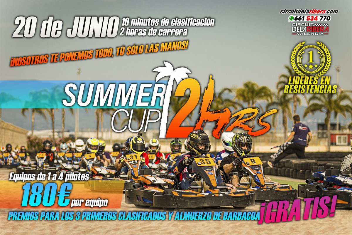 ¡NUEVA FECHA PARA LA PRÓXIMA CARRERA DE RESISTENCIA DE 2 HORAS EN CIRCUIT DE LA RIBERA!

Si quieres apuntarte, entra en el siguiente enlace y entérate de todo...

circuitdelaribera.com/carrera-resist…

¡Date prisa, las plazas son limitadas!

¡Te esperamos! ;)