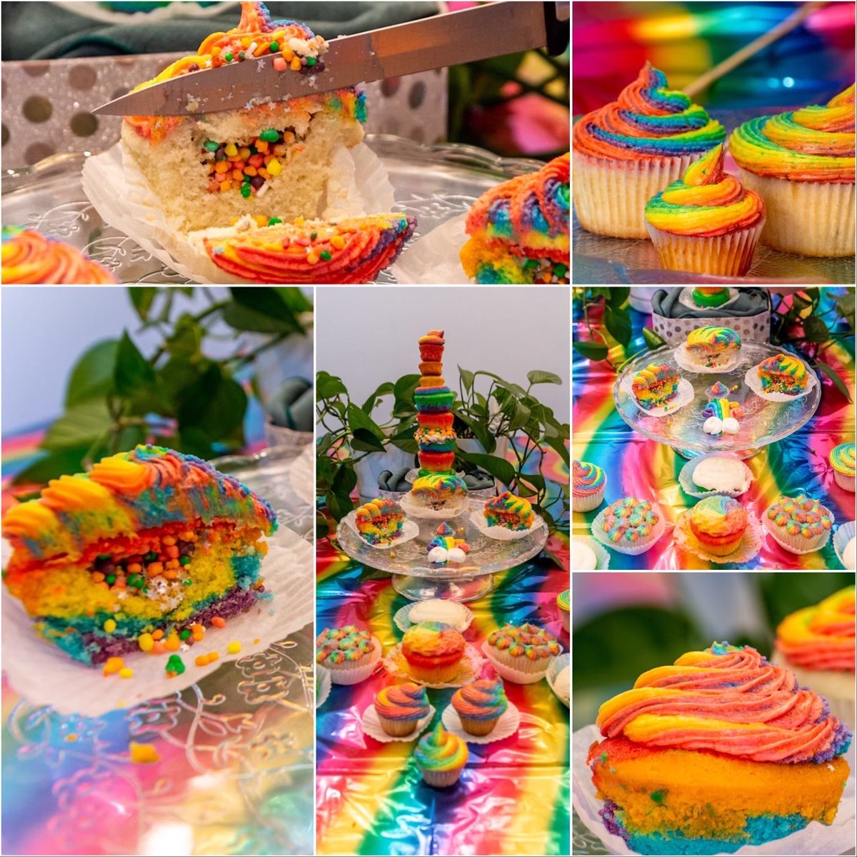 #AUCupcakeShowcase entry by Haely Jardas <a href="/haelythejardas/">Haely Jardas</a> in the CAS Dean's Office <a href="/AUcollege/">AU College of Arts & Sciences</a>. Here is "Rainbow Surprise".