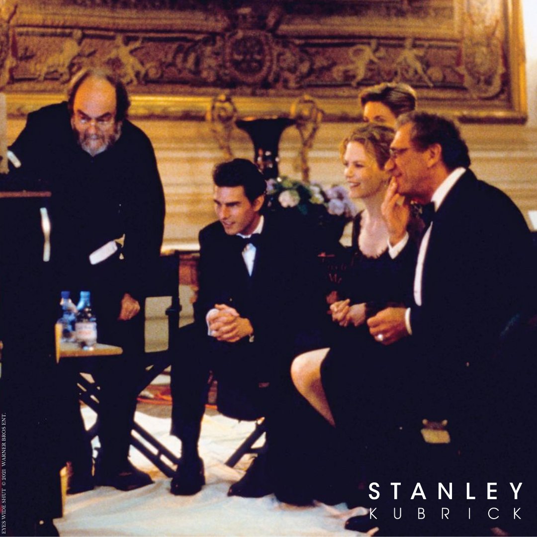 StanleyKubrick's tweet photo. 23 years ago this month, filming wrapped on what was to be Stanley's last movie, #EyesWideShut. Starring @TomCruise, Nicole Kidman and Sydney Pollack, at 400 straight days it ended up setting a @GWR Guinness World Record for the longest constant movie shoot. https://t.co/bhYdFHZG4I