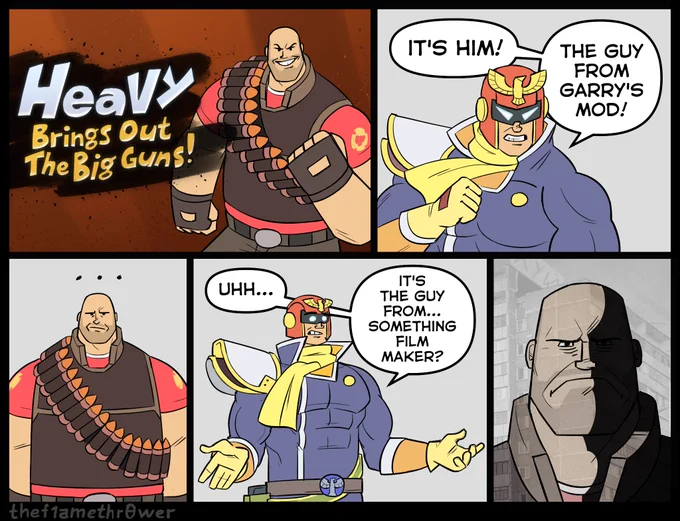 what if the next Smash Bros character is Heavy tf2 haha just kidding
unless... 