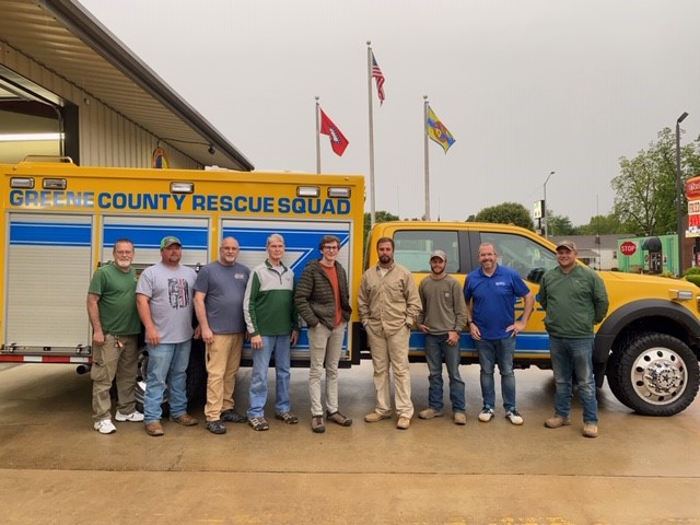Congratulations to the Greene County Rescue Squad on the successful completion of their Rural Services Block Grant. We are so thrilled to see the funds have been used to purchase an updated rescue truck to aid you in your service to Greene County!