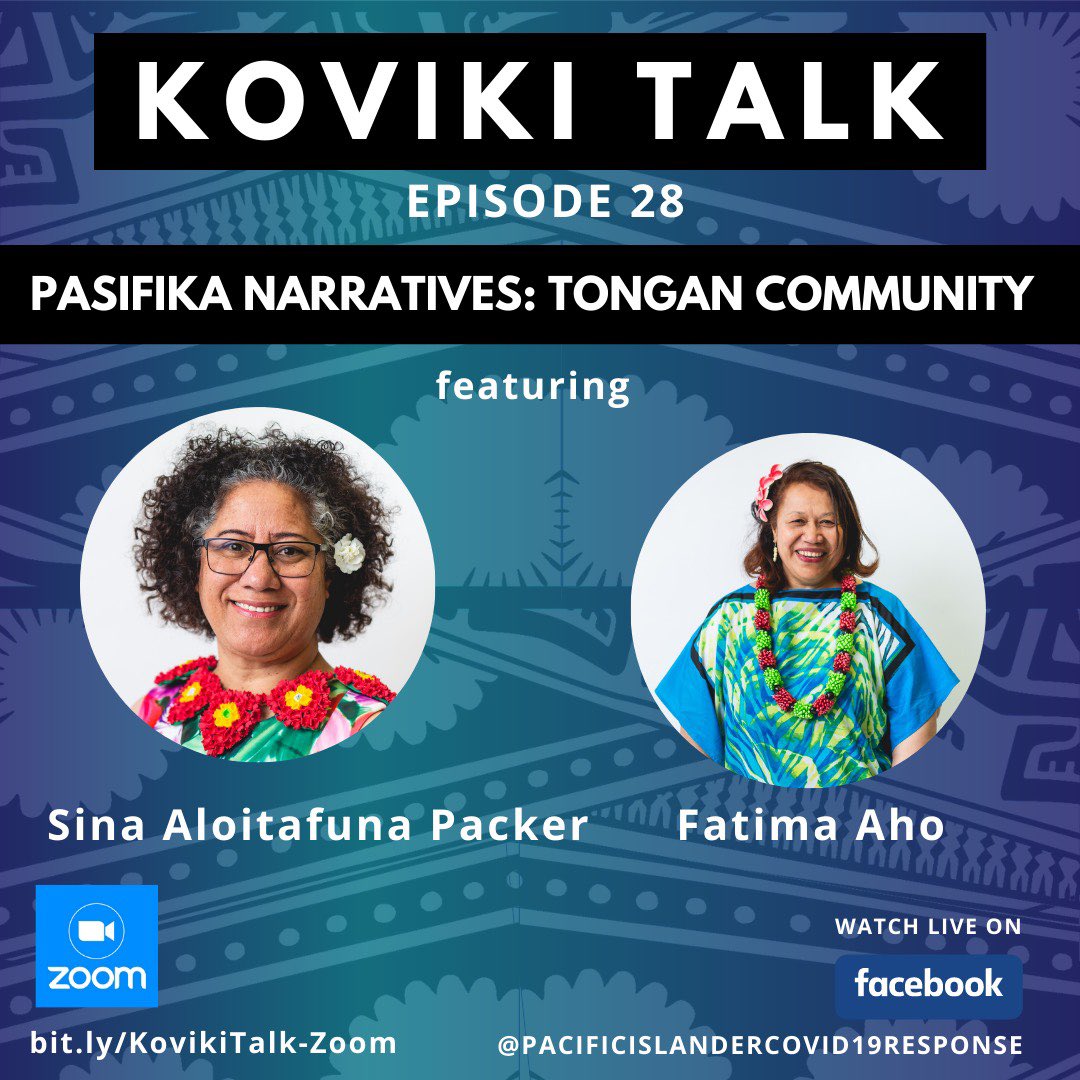 picopce's tweet photo. TODAY @ 5 pm PT! Join us for the #KovikiTalk EP 28, with "Pasifika Narratives!” Carl and “Nackie” of PolyByDesign talk with Sina Aloitafuna Packer &amp; Fatima Aho about the Tongan Community: Pasifika Narratives.

Live on FB or
register early now at: https://t.co/hhLFCNhHKH https://t.co/YZD59KlFfB