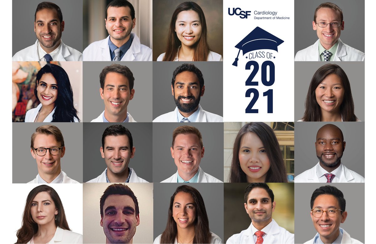 Congratulations to our 2021 cardiology fellowship graduates. 🎉🎓We are so proud!! We wish you continued success in your careers ahead. #UCSFGrads #GraduateTogether #UCSFCardiology #WomeninCardiology @UCSF_CVfellows @UCSF @HeartUCSF
