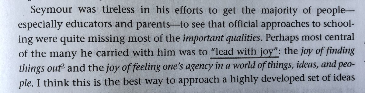 From Alan Kay's Foreword in Designing Constructionist Futures: lovely encouragement to 'lead with joy' in learning through discovery and agency.