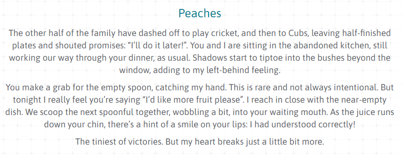 SustainableRich's tweet photo. For #CarersWeek2021, @Ethixbird & I, along with our participants, have written about our work (part of @eppigen) using creative writing to make caring visible & valued for genetic conditions. Participants' narratives (see image) are revealing & moving: https://t.co/LI6sa9NSZB https://t.co/U8IRIYinze