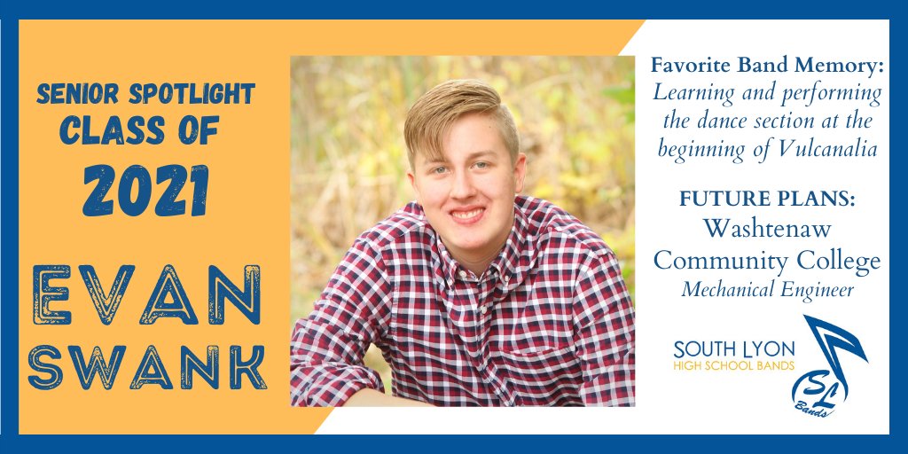 Spotlighting the <a href="/SouthLyonHS/">South Lyon HS</a> Band Seniors with Evan Swank! #eyeswithpride