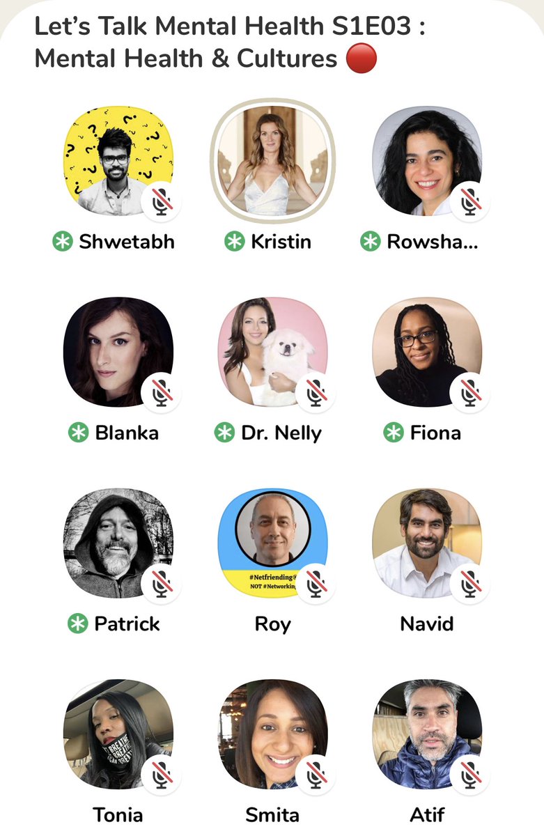 As ever, deep, amazing conversations with <a href="/shwetabhsverma/">Shwetabh S Verma</a> and <a href="/KristinBalter/">Kristin Balter</a> on #Clubhouse.  We are discussing the expression and understanding of #mentalhealth through the lens of culture, incl. structure, power, and age. #Indigenous &amp; shamanic approaches were explored.