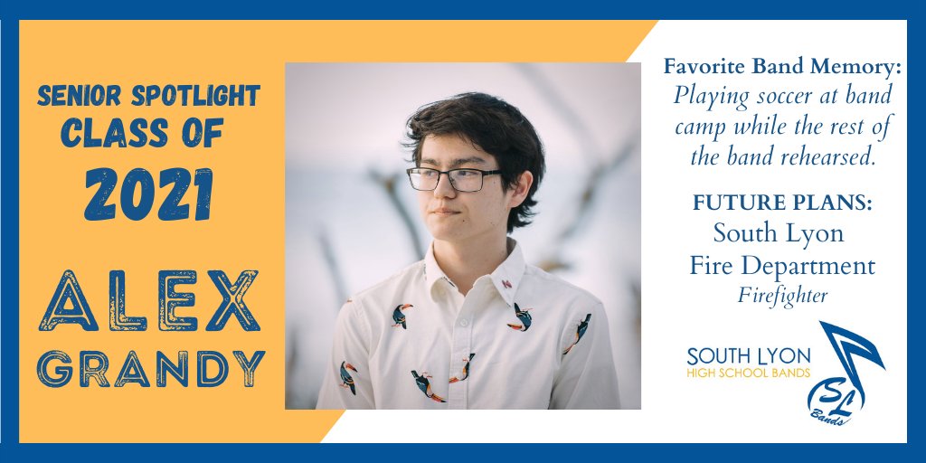 Finishing out our <a href="/SouthLyonHS/">South Lyon HS</a> Band Seniors with Alex Grandy! #eyeswithpride