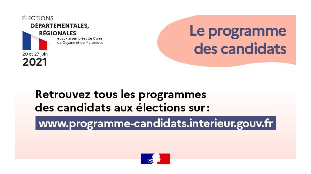 #Élections2021 #SeineEtMarne| 
🗳️Les élections départementales et régionales ont lieu les 20 et 27 juin prochains.

🔍Pour tout savoir sur les programmes des candidats, retrouvez leurs professions de foi sur le site ⤵️
bit.ly/3w2mEvB