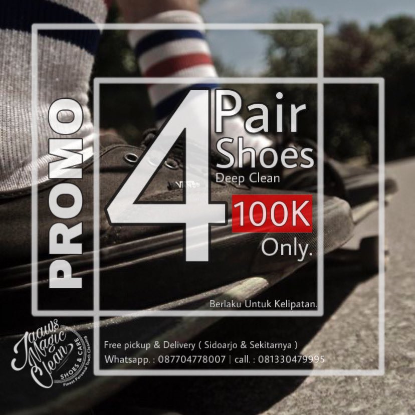 buat kalean" yg sepatuhnya butuh perawatan . / kotor . daerah sidoarjo 
        bisa sehari jadi loh . 

follow juga ig kita : <a href="/jaaws/">med khalil bouhlel</a>.magicclean