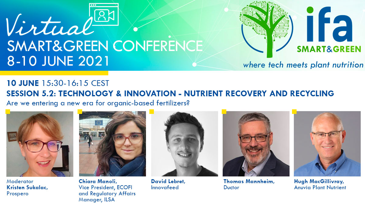 FertilizerNews's tweet photo. Find out more about plant nutrient #recycling this Thursday at session 5.2 of the IFA SMART & GREEN Conference featuring @ChiaraManoli, David Lebret, Thomas Mannheim and Hugh Macgillivray!๐ https://t.co/nmBceQy0lw #IFASmartandgreen https://t.co/XZFWsqBRtm