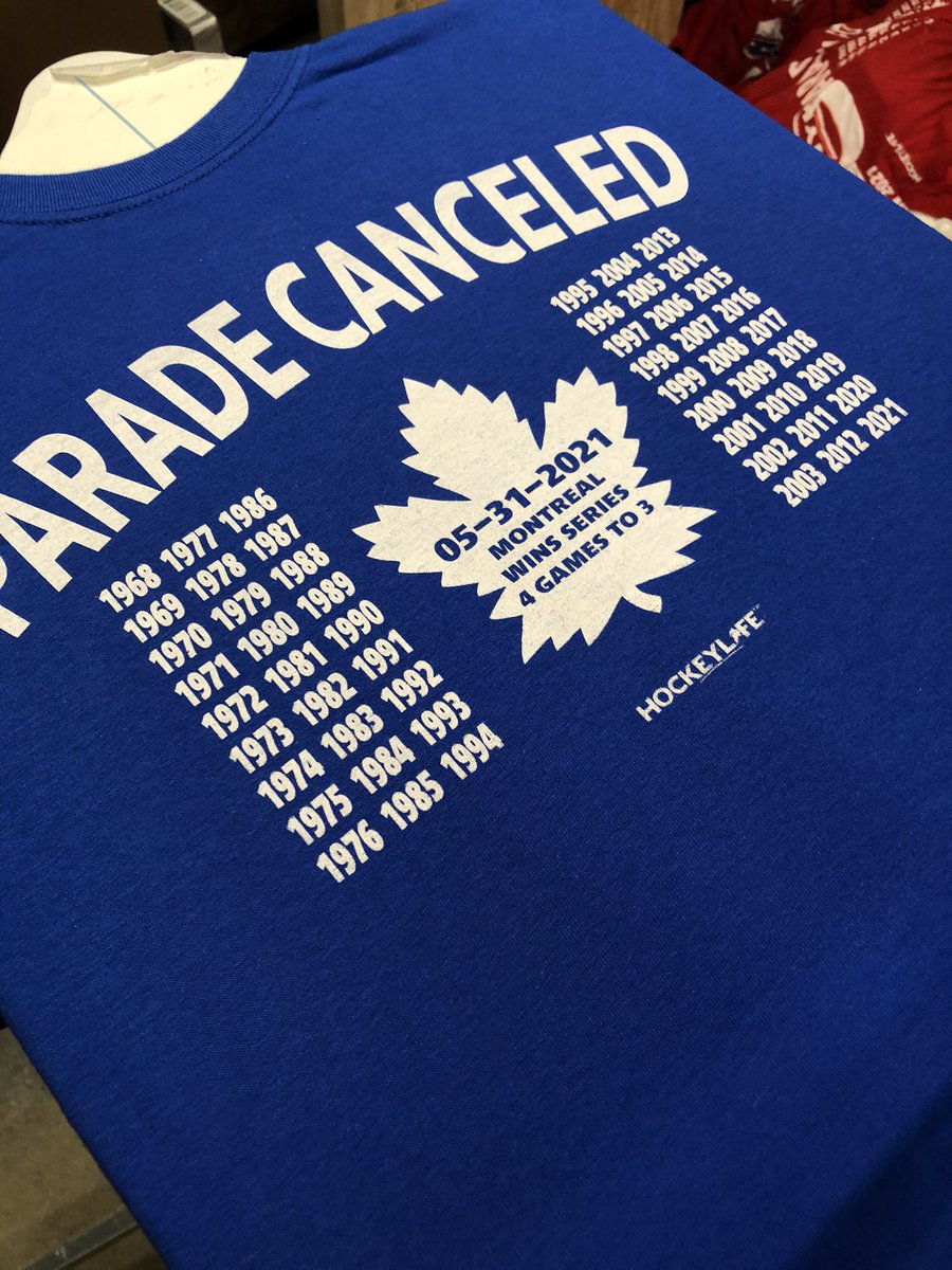 samrichtees's tweet photo. 🚨🚨Contest Time🚨🚨
Win a Parade Canceled shirt
🏒RT
🏒❤️
🏒Follow
🏒Reply with game 4 final score and the winning team - #GoHabsGo  or #GoJetsGo  

We will select one follower who nails the correct result and has RT and ❤️this tweet
🏒Must be entered by opening puck drop https://t.co/QssWLxV5jx