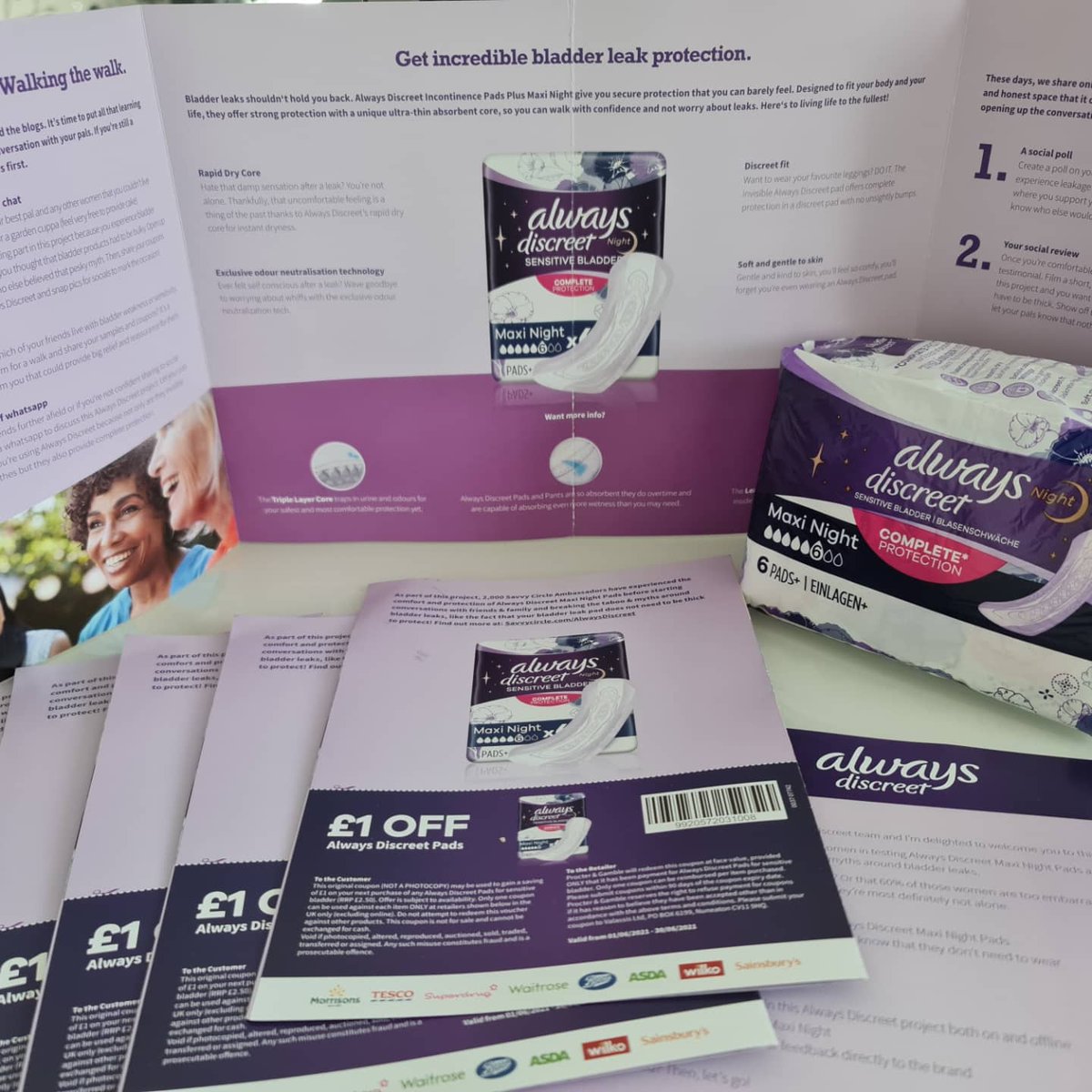 LoryLor89320852's tweet photo. Received my welcome pack Always discreet , ladies, let's bust the myths around bladder weakness #alwaysdiscreet #timetotalk @supersavvymeofficial @alwaysdiscreet https://t.co/cfN4s4IxCi