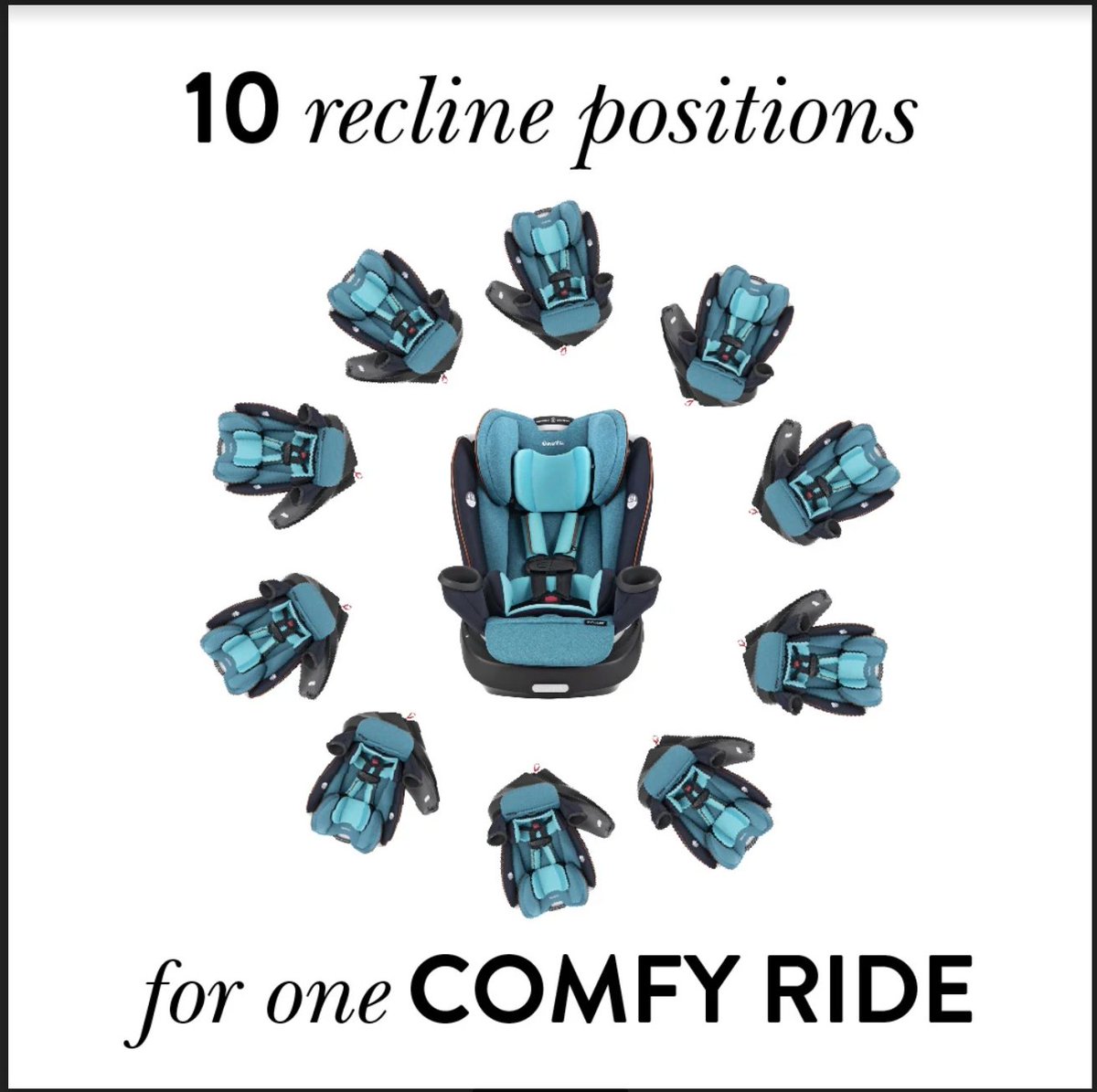 Sit back, relax, and enjoy the ride 😎 The Evenflo Gold Revolve360 Rotational All-In-One Car Seat isn’t just easy to rotate ― it’s easy to adjust to get your little one in the perfect position, for snoozing or cruising. Upgrade your car seat: bit.ly/3fJQTAx