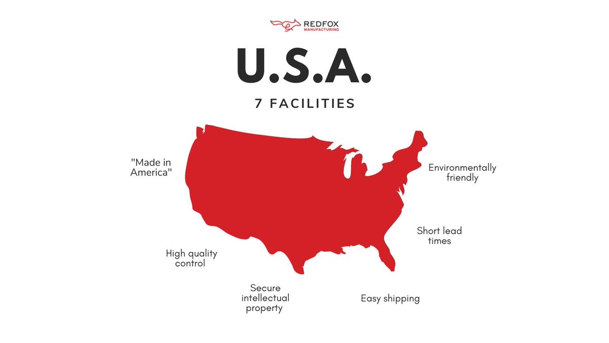 Here are some advantages of manufacturing in the USA!
#redfoxmanufacturing #manufacturing #manufacturingservices #manufacturer #manufacturers #asiamanufactured #centralamericamanufactured #mexicomanufactured #usamanufactured #venturecapital #entrepreneurs #startup