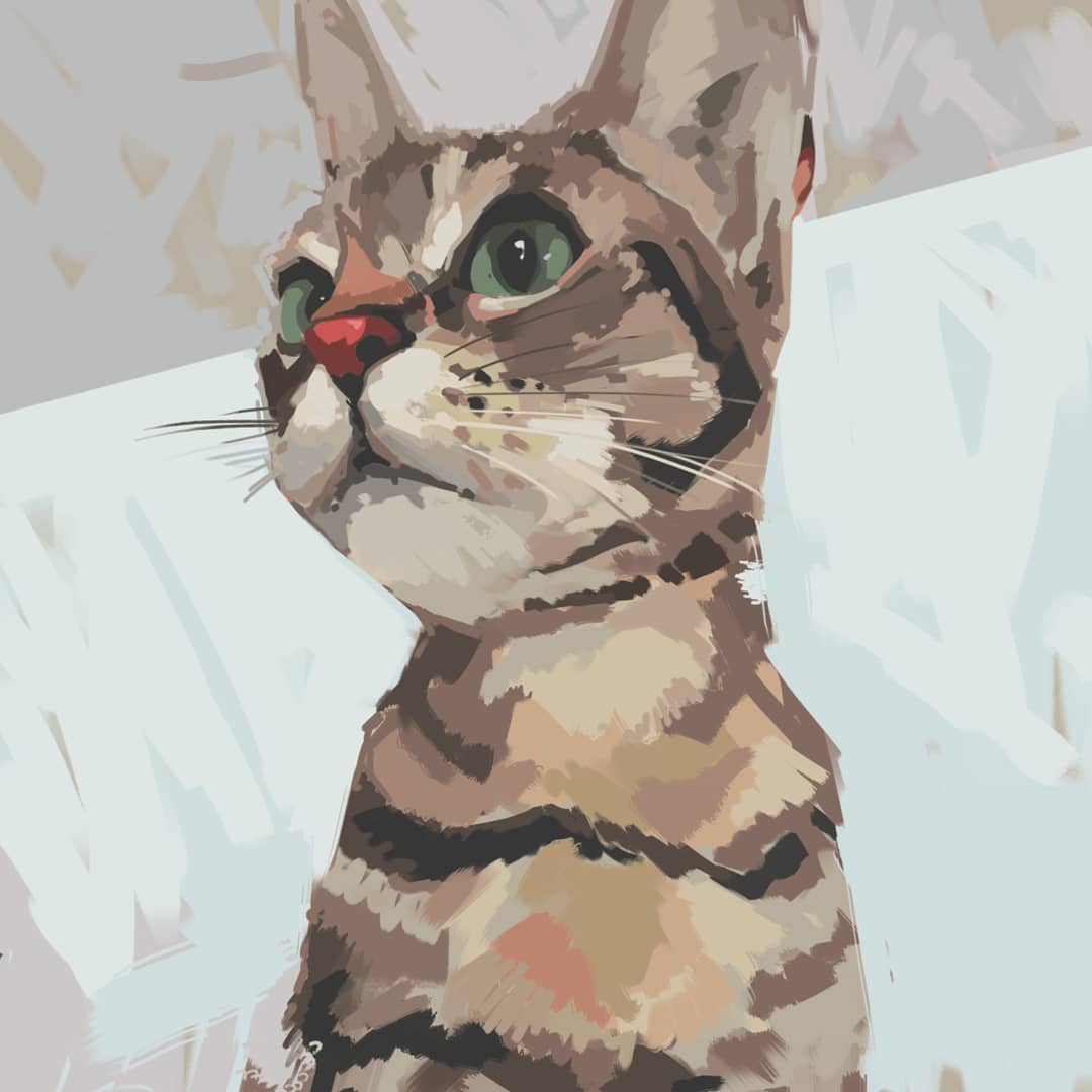GrizzIlustrator's tweet photo. My cats and their faces when they see me
#cat #painting #7Junio https://t.co/K0Mx9ns0J2