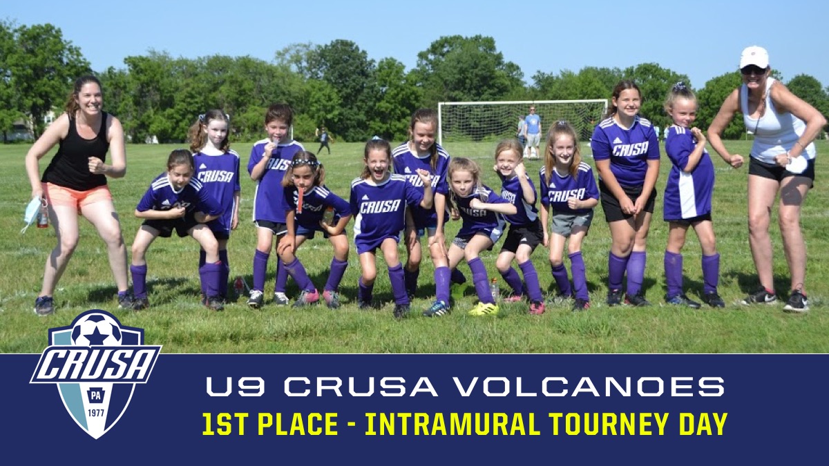 crusa_fcb's tweet photo. U9 CRUSA Volcanoes took the first place🥇spot in their age group on CRUSA Intramural Tournament Day! Congrats to the girls and to coach Elizabeth Schwartz for a great season!!! #CRUSA_FCBucks #LetsJustPlay #girlssoccer https://t.co/99cJo58NoA