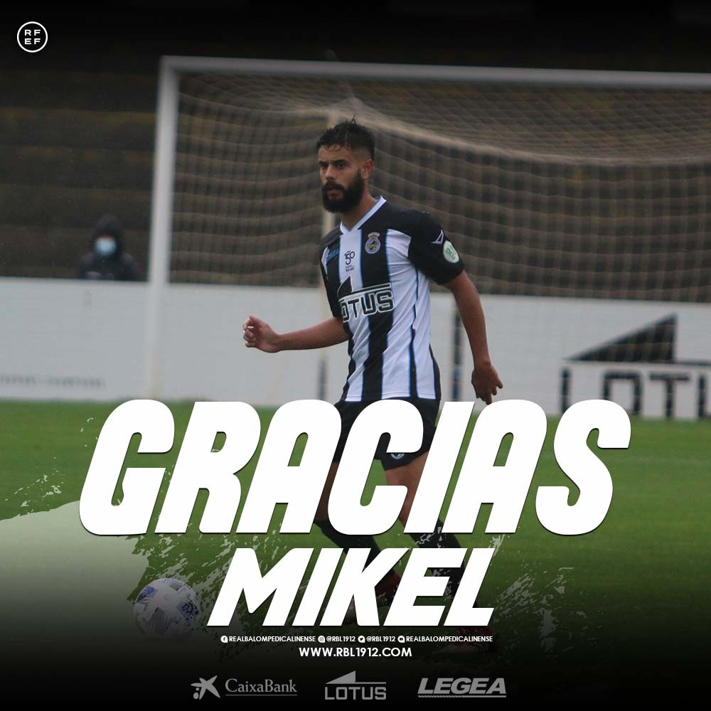 RBL1912's tweet photo. La #RBL anuncia LA DESVINCULACIÓN del Club del Futbolista de la Primera Plantilla “MIKEL FERNÁNDEZ” @mikel1fer tras temporada y media y 20 apariciones ofrecidas para la “RECIA” anotando el gol de la 
Victoria ante el ATLÉTICO SANLUQUEÑO en la 2019-20. https://t.co/X4ICFB2Hom