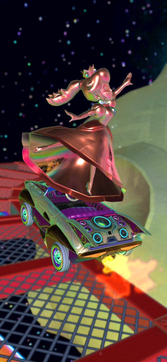 かぶき على تويتر ピンクゴールドピーチとライガーホットロッドの組み合わせも良いが今ツアーのピックアップのロマンスデイモンとの組み合わせが最高にカッコ良い マリオカートツアー