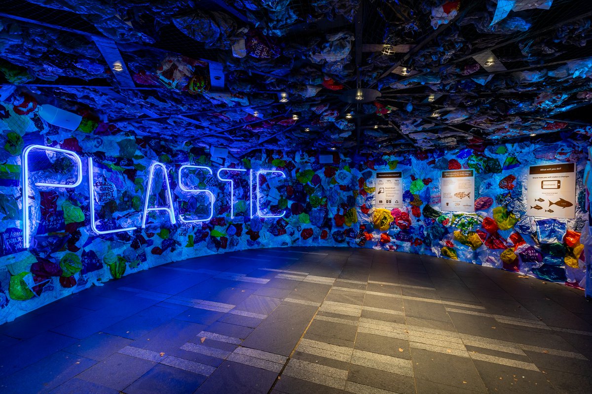 APBissell's tweet photo. On #WorldOceanDay it seems fitting to revisit the giant immersive and educational bottle top created by @Cundall_Global #Light4 for @VividSydney in 2019. If we want to change our habitat, we must change our habit. @WorldOceansDay @SLL100 @NatGeo @BBCEarth https://t.co/HOFGTGZWwQ https://t.co/FmUDEfro16