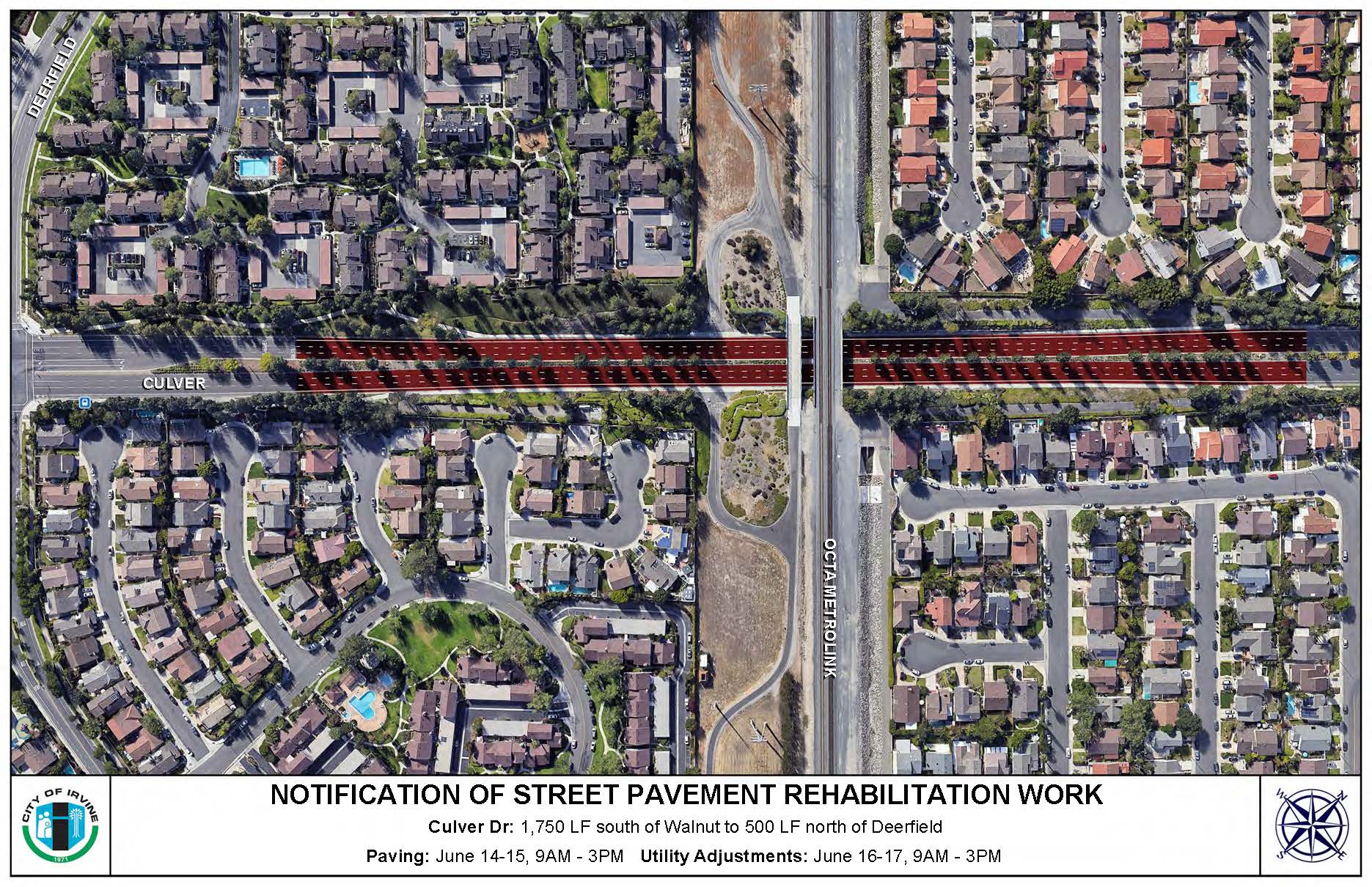 Vaseo Apartments Complex Map City Of Irvine On Twitter: "🚧 Upcoming Roadwork 🚧 Roadwork Will Be Done  Next Week, June 14–17, 9 A.m.–3 P.m. On Culver Drive Between Walnut &  Deerfield. Work Will Be Done In