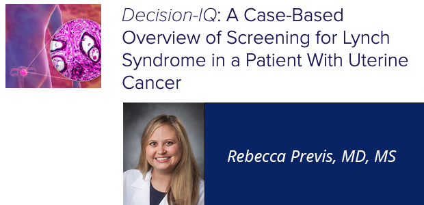dukeobgyn's tweet photo. Decision-IQ: A Case-Based Overview of Screening for Lynch Syndrome in a Patient With Uterine Ca. Follow case of a patient referred to a gynecologist for uterine fibroids and heavy bleeding. Receive insight from Dr. Rebecca A. Previs https://t.co/dWGRc8dumO #clinicalpracticetoday https://t.co/UHmSpBbjWE