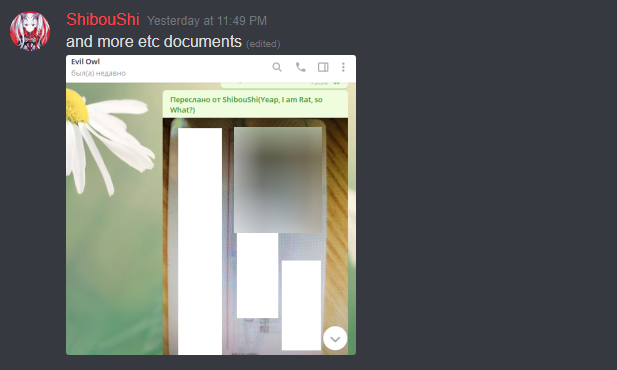 asclesior's tweet photo. @kruzenkrans @Wanderingcat7 @BLYATrix @PinkyDinkyHere @PunishingMafia There's a reason why Pinky got disabled and it's because Discord didn't take sharing his gun comments to real-world documents as a joke.  Here's a censored pic of some of the files being shared and Pinky joining on an alt after getting disabled.  Need more? https://t.co/9aJ0YSH9MK